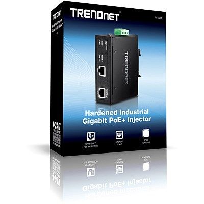 6. TRENDnet TI-IG30 - Wtryskiwacz mocy (możliwy montaż na szynie DIN) - 30 Watt - złącza wyjściowe: 1