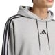 3. Bluza męska adidas Essentials 3-Stripes French Terry Hoodie szara KY4202