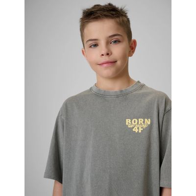 3. T-shirt bawełniany chłopięcy 4F 4F4FJRSS26TTSHM3906-25S