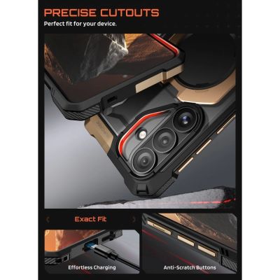 7. Etui Supcase UB Grip Mag MagSafe na Samsung Galaxy S26 - czarno-brązowy