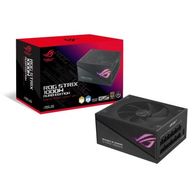 10. ASUS ROG Strix 1000W Gold Aura Edition moduł zasilaczy 20+4 pin ATX ATX Czarny