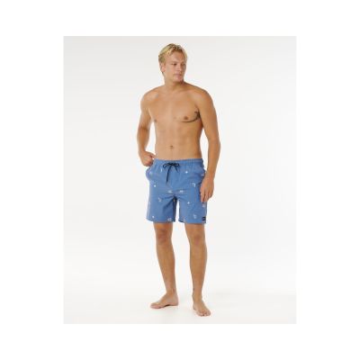 4. Boardshorty męskie RIP CURL Skelly Breach Volley niebieskie