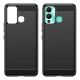 8. Carbon Case etui do Infinix Hot 12 Play NFC / Hot 12 Play elastyczny silikonowy karbonowy pokrowiec czarne