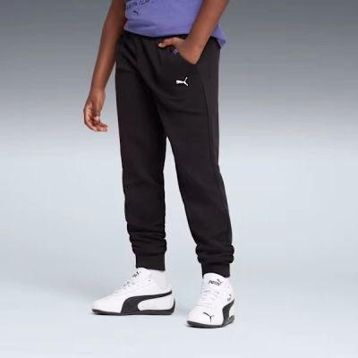3. Puma spodnie dresowe dziecięce BMW MMS czarne wygodne sportowy styl