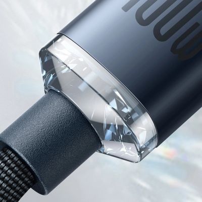 15. Kabel Baseus CAJY000603 USB-C - USB-C PD 100W 5A 480Mb/s 1,2m - niebieski