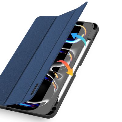 9. Etui Dux Ducis Domo z klapką i smart sleep na Xiaomi Pad 6 / 6 Pro - niebieskie