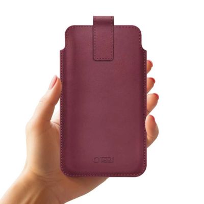 3. Etui Tech-Protect SM65 dla smartfonów 6.0-6.9" - bordowe