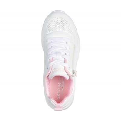 3. Buty Skechers Uno Lite - Easy Zip Jr 310387L WHT
