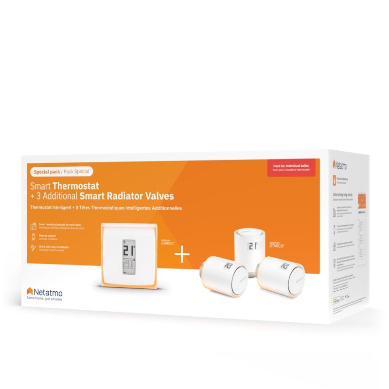 7. Zestaw: termostat + 3 zawory Netatmo NBU-NTH-NAV