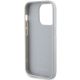 7. Etui Guess Strass Metal Logo na iPhone 15 Pro - srebrne
