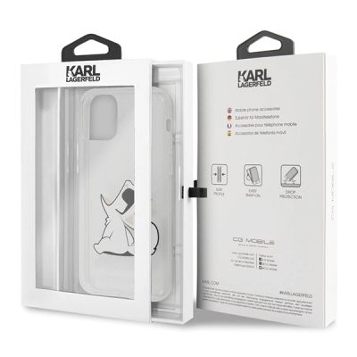 7. Etui Karl Lagerfeld Choupette Fun na iPhone 11 / Xr - przezroczyste