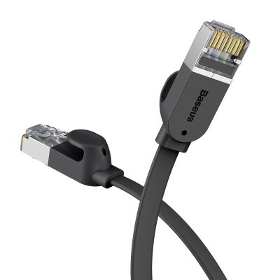 3. Kabel Baseus High Speed sieciowy płaski Ethernet CAT6 RJ45 1m - czarny