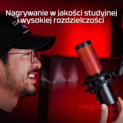 9. HyperX QuadCast 2 – mikrofon USB (czarny)