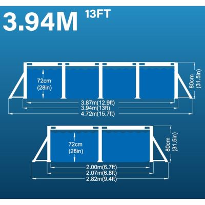 8. BASEN STELAŻOWY PROSTOKĄTNY SUPER STRONG 394x207x80CM 17723