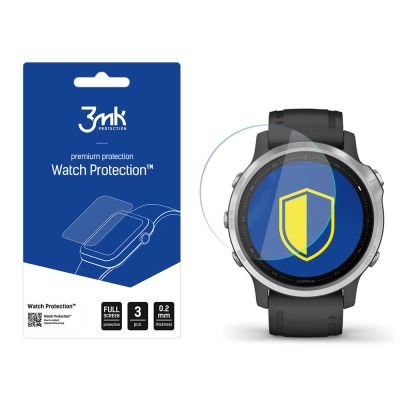 Szkło hybrydowe 3mk Watch Protection™ v. FlexibleGlass Lite na Garmin Fenix 6s