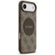 4. Etui Guess 4G Circle Classic Logo MagSafe na iPhone Air - brązowe