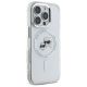 4. Etui Karl Lagerfeld IML Metal Karl&Choupette Head MagSafe na iPhone 16 Pro - białe
