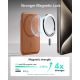3. Portfel magnetyczny ESR Classic Magnetic Wallet MagSafe na telefon - brązowy