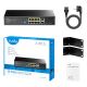 9. Switch CUDY GS1010PS2 8-GbE PoE z 2 portami