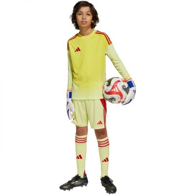 9. Koszulka bramkarska dla dzieci adidas Tiro 25 Competition Long Sleeve Jersey żółto-czerwona KJN2020