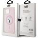 8. Etui Karl Lagerfeld Silicone Karl&Choupette MagSafe na iPhone 15 - różowe