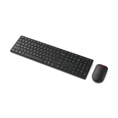 3. Lenovo 4X31S04848 klawiatura Dołączona myszka Biuro RF Wireless + Bluetooth Belgijski Czarny