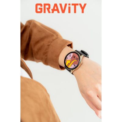 2. Smartwatch Gravity Złoty Pasek + Bransoleta GT11-1
