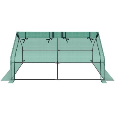 15. SZKLARNIA TUNEL OGRODOWY MINI ZIELONY DO SAŁATY 180x90x90CM
