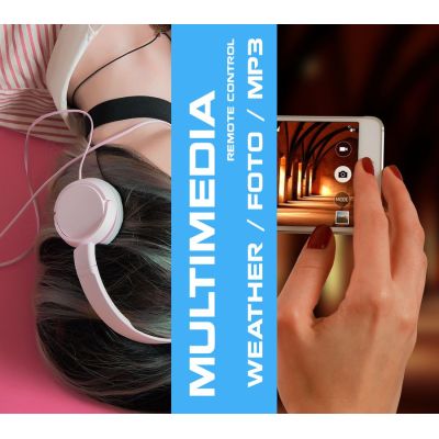 11. Smartwatch Rubicon RNCE99 Black Metal + Silicon SMARUB194