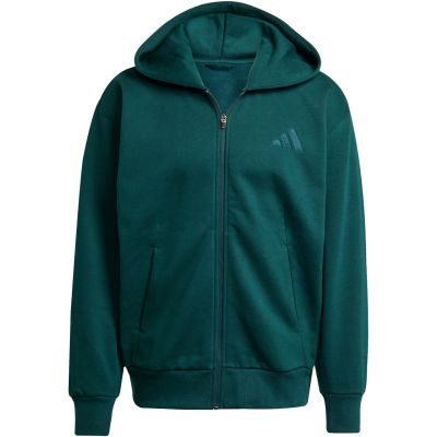 2. Bluza męska adidas ALL SZN Fleece Full-Zip zielona JX5101
