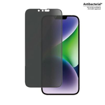 2. Szkło hartowane PanzerGlass Ultra-Wide Fit antybakteryjne prywatyzujące na iPhone 14 Plus / 13 Pro Max
