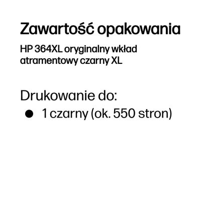 3. Atrament HP nr 364 HP364 HP 364 XL (CN684EE)