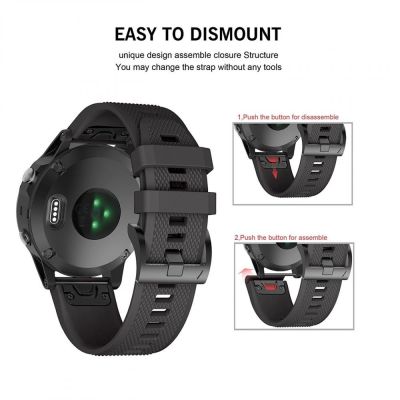 3. Pasek Tech-Protect Smooth na Garmin Fenix 3 / 5X / 3HR / 5X Plus / 6X / 6X Pro / 7X - czarne