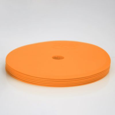4. Płaskie znaczniki pola - okrągłe 15 cm - 12x pomarańczowy SMJ sport ZPO-O