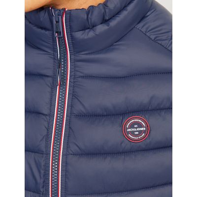 5. Jack & Jones puchowy bezrękawnik JJEMULTI BODYWARMER COLLAR NOOS 12258457 NAVY BLAZER/TRUE RED