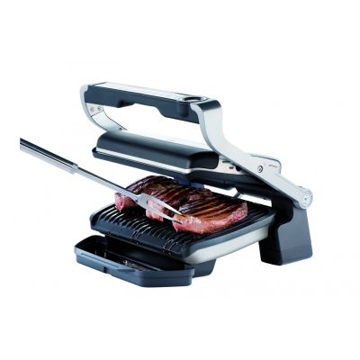 14. Grill Tefal OptiGrill GC712D34 (stołowy-zamknięty; 2000W; kolor inox)