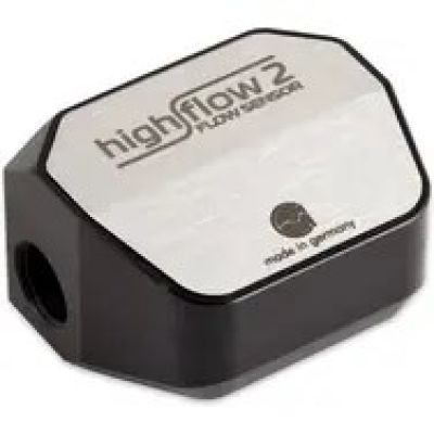 aqua Computer Durchflusssensor high flow 2, 2x G1/4 - silber/schwarz