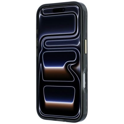 5. Etui Guess IML 4G Script Metal Logo MagSafe na iPhone 18 Pro - burgundowe