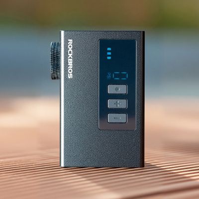 13. Pompka akumulatorowa Rockbros AS240 PRO 120 psi kompresor 420mAh - czarna