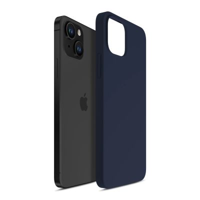 13. Etui 3mk Silicone Case na iPhone 15 - granatowe