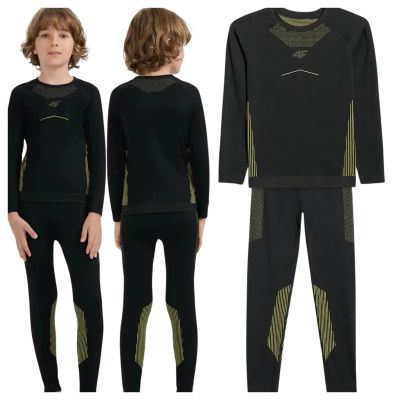 Bielizna bezszwowa chłopięca komplet (GÓRA+DOŁ) 4F 4FJWAW25USEAM248-20S