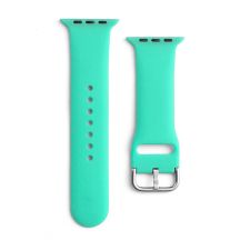 Silikonowa opaska Silicone Strap APS do Apple Watch 42 / 44 / 45 mm pasek bransoleta do zegarka - miętowa