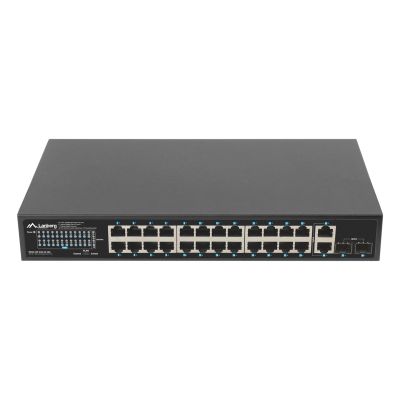 16. LANBERG SWITCH POE RACK 19" 24X 1GB POE+/2X GB/2X SFP 360W RSGE-24P-2GE-2S-360