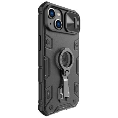 3. Nillkin CamShield Armor Pro Case etui iPhone 14 Plus pancerny pokrowiec z osłoną na aparat ring podstawka czarne