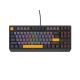 3. GENESIS Thor 230 TKL klawiatura Gaming USB + RF Wireless + Bluetooth QWERTY Czarny, Szary, Pomarańczowy