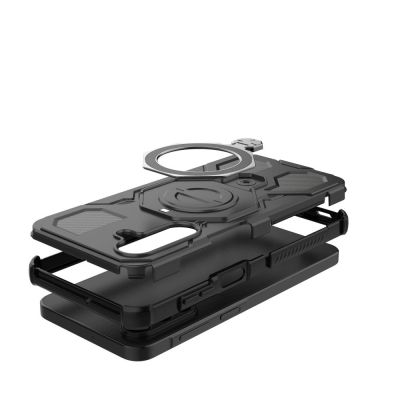 5. Etui Tech-Protect TacticStand MagSafe na Samsung Galaxy A17 / A18 4G / 5G - czarne matowe