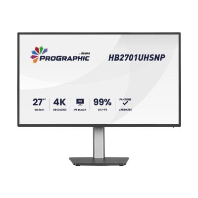 iiyama PROGRAPHIC HB2701UHSNP-B1 monitor komputerowy 68,6 cm (27") 3840 x 2160 px 4K Ultra HD LCD Czarny