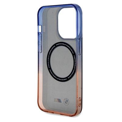 7. Etui BMW Gradient Bumper MagSafe na iPhone 15 Pro Max - szare