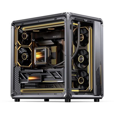 17. Jonsbo X400 PC-Gehäuse, Midi-Tower, ATX, Tempered Glass - grau