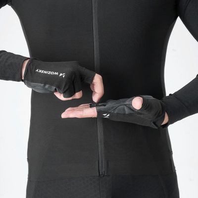 10. Rękawiczki rowerowe Wozinsky WRR-01M rozmiar M - czarne